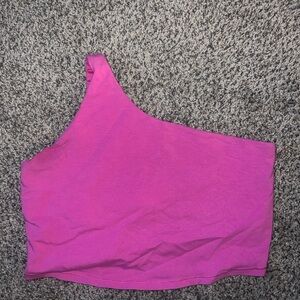 One-Shoulder Old Navy Pink Workout Top